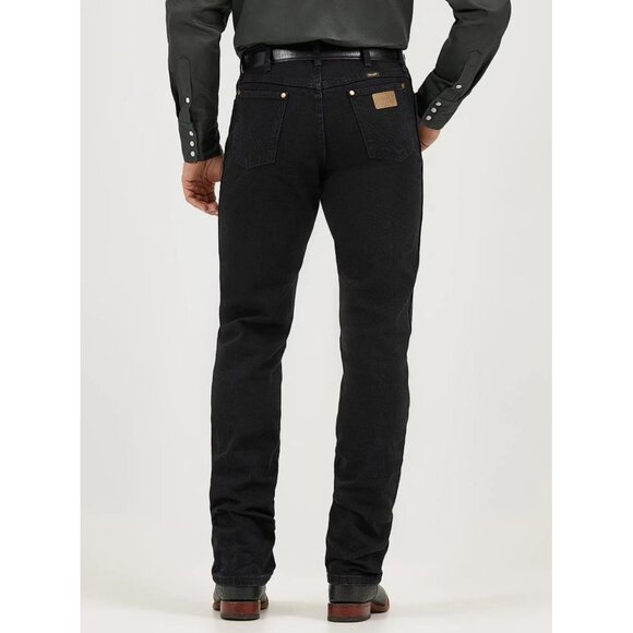 WRANGLER Men's Cowboy Cut Original Fit Jean Size 34X32 In Shadow Black - Picture 3 of 11